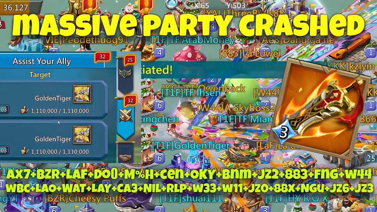 Lords Mobile - Biggest rally party was crashed. 28 rallies incoming. How much damage it made?