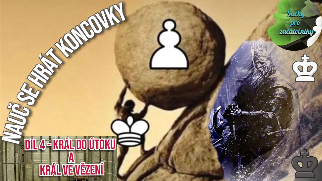 Nauč se hrát koncovky | Díl 4 - Král do útoku a král ve vězení | Šachy pro začátečníky