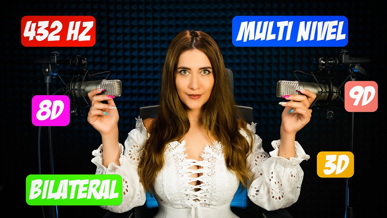 ASMR 432 hz, 3D, 4K, MULTINIVEL, 8D, 9D Y BILATERAL! Tu Eliges | Asmr español | Asmr with Sasha