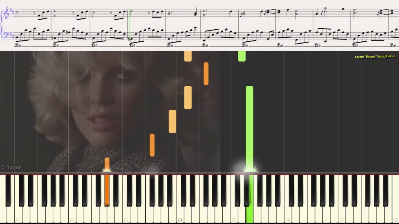 Love Theme - Jack Nitzshe (Nine 1/2 Weeks) (Ноты и Видеоурок для фортепиано) (piano cover)