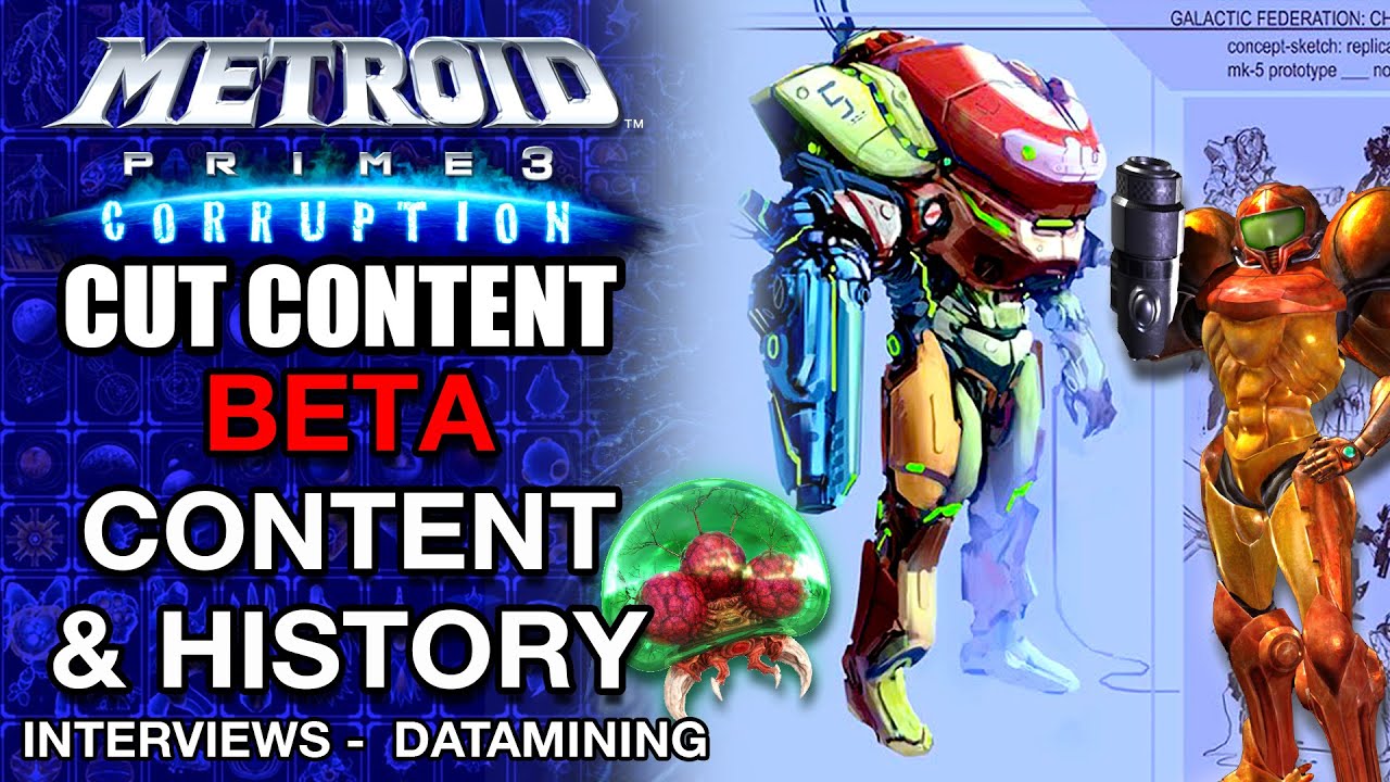 Metroid Prime 3: Corruption Beta Unused Content & History | Metroid Cut Content