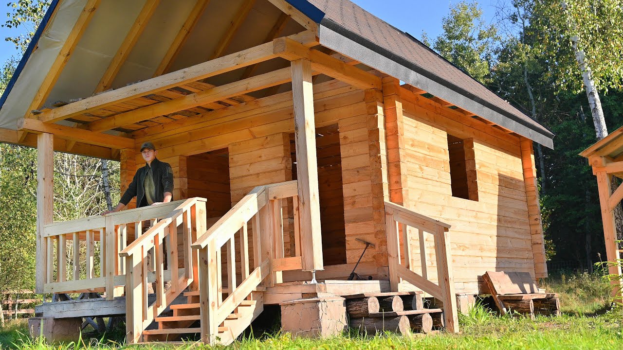 My Front Porch in my Log Cabin | Favorite Place in the Forest, Ep.11