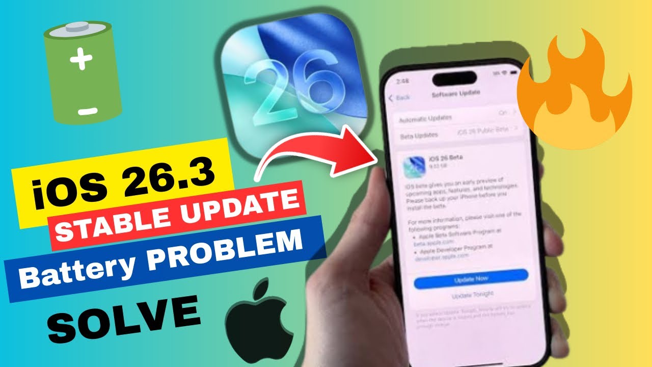 iPhone iOS 26.3 New Stable Update | IOS 26.3 New Update Battery Problem Solve