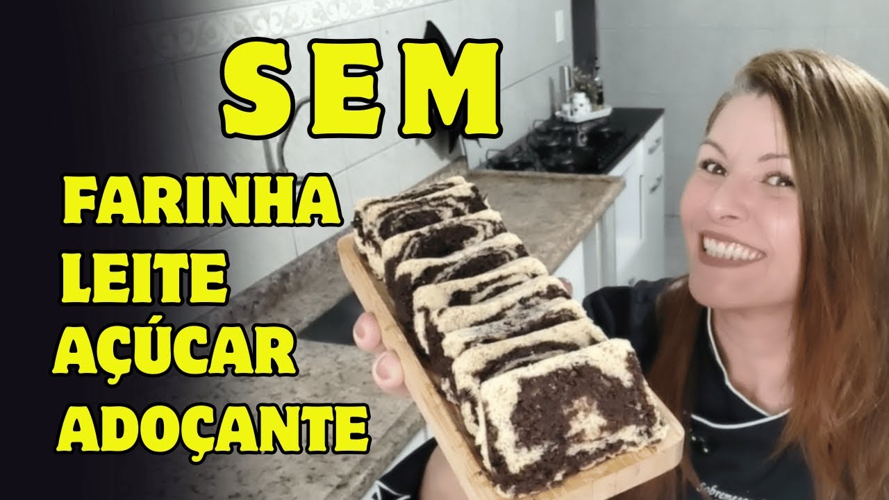 Bolo Mesclado Proteico Sem Farinha e Sem Açúcar | Receita com Whey e Banana