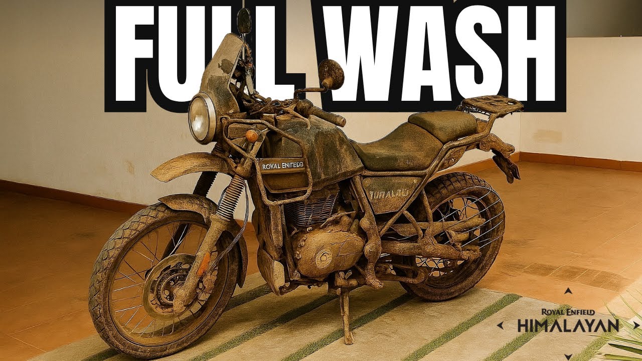 Royal Enfield Himalayan 411: Full Detailed Wash, Chain Cleaning & Hand Wash!