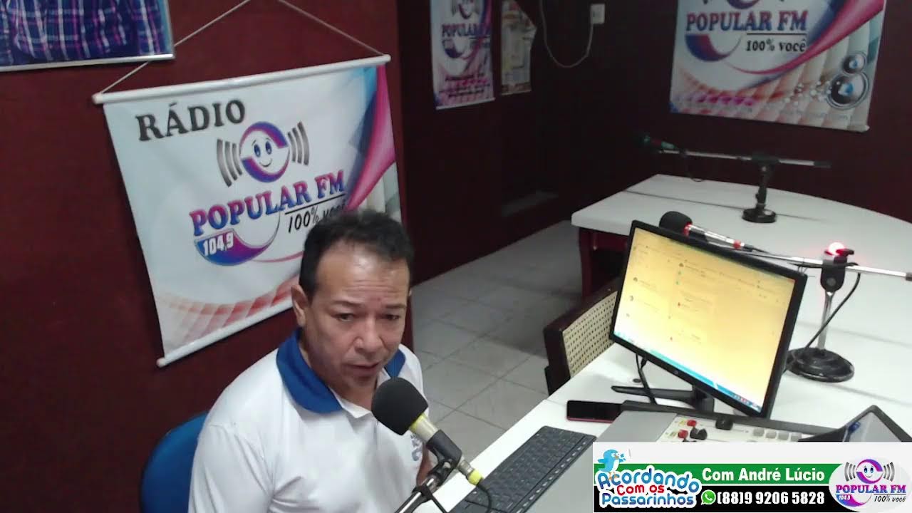 ACORDANDO COM OS PASSARINHOS COM ANDRE LUCIO NA POPULAR FM 104,9