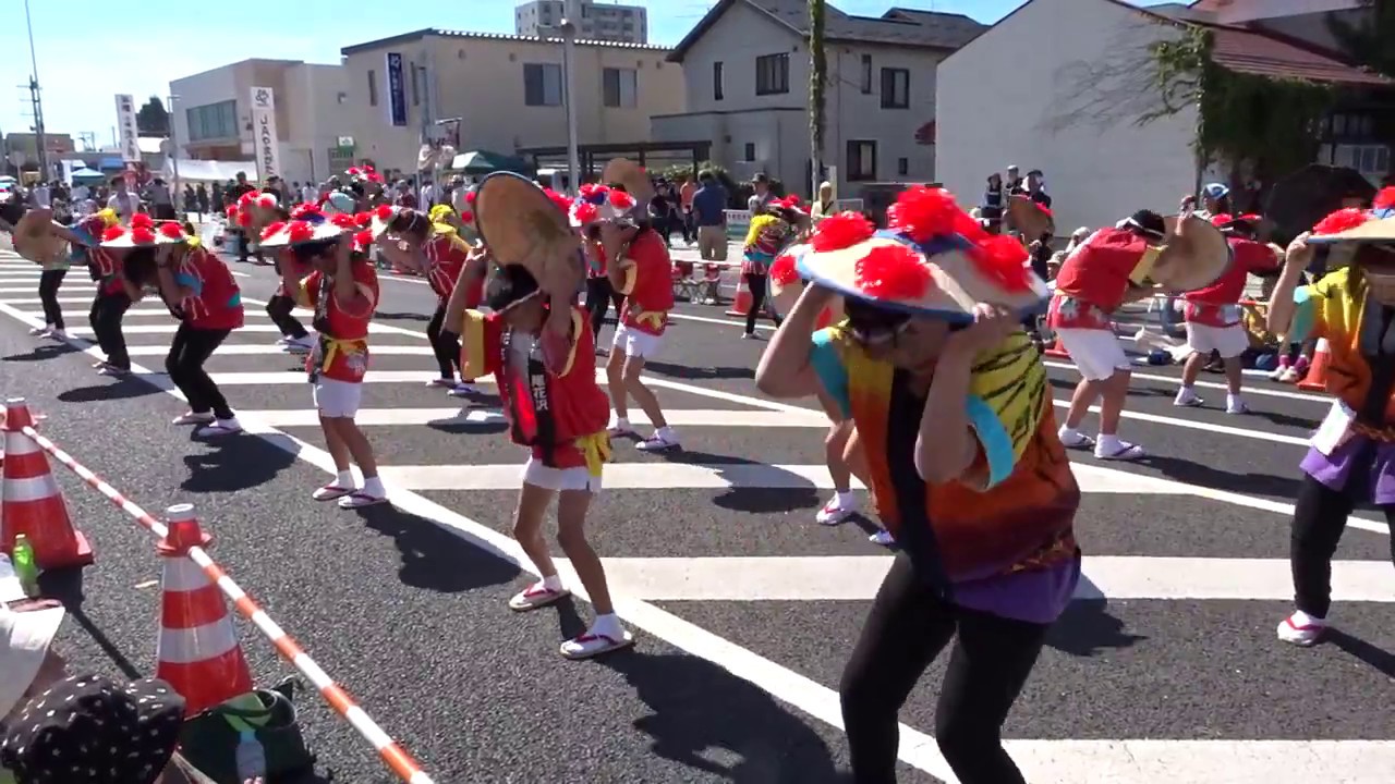 まるごと山形祭りだワッショイ 2018 尾花沢伝統花笠踊り（尾花沢市）