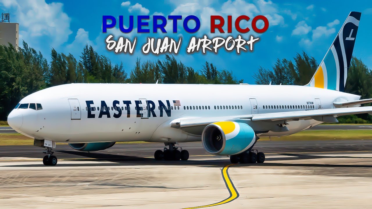 Rare Aviation Moment: Eastern Airlines B777's Military Charter Visit to San Juan, Puerto Rico .