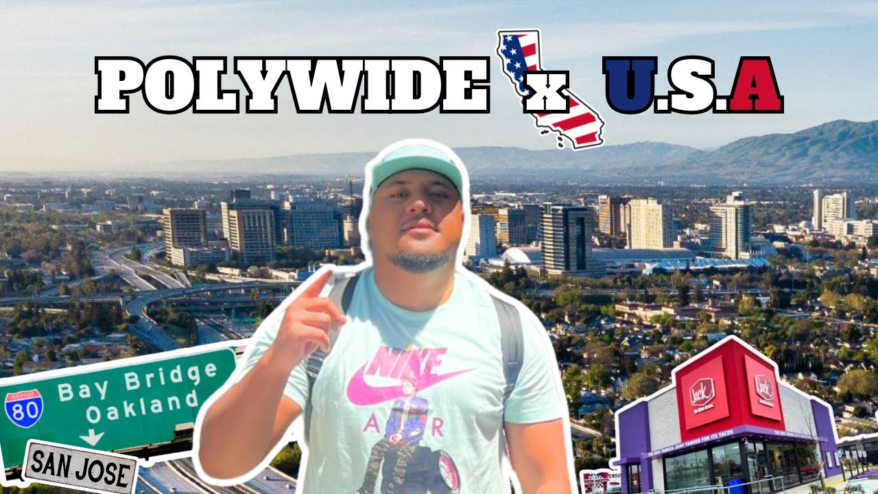 My First time in California USA - PolyWide (food, convenient stores, hood walks) ft. Jking