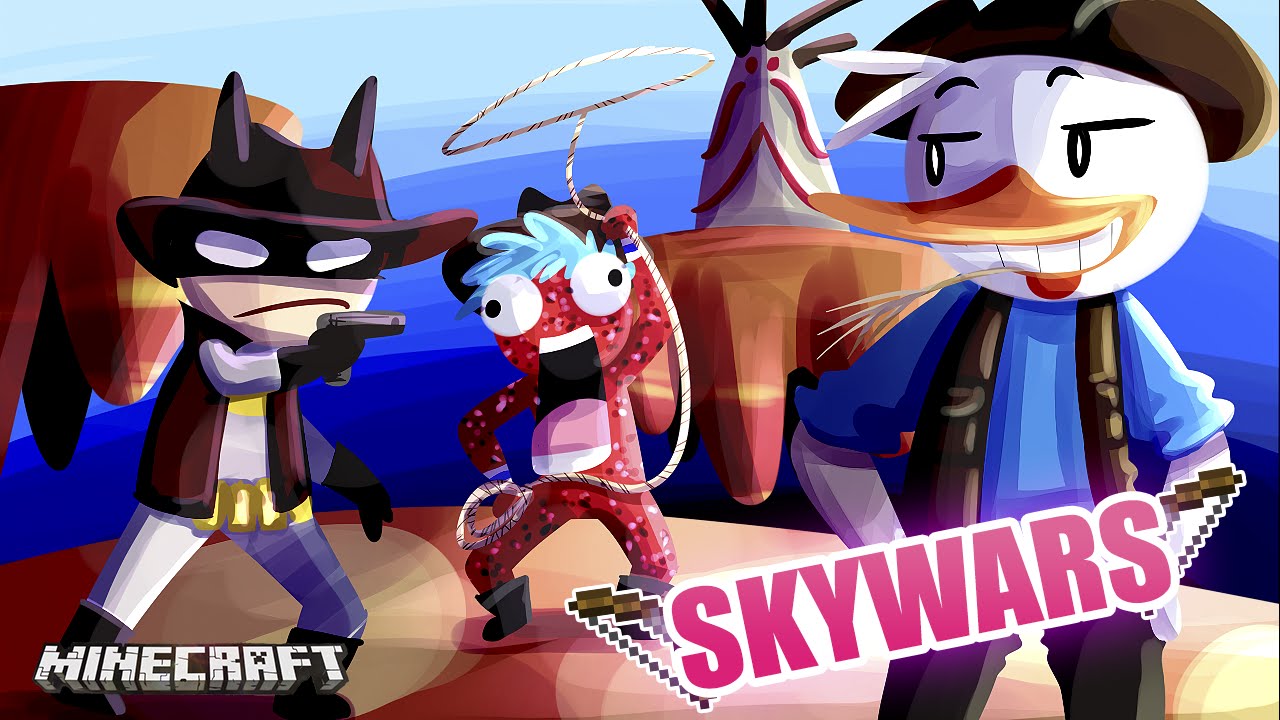 ¡A POR EL TRIUNFO DEL OESTE! SKYWARS CON OLLIE Y BREI | MINECRAFT PVP