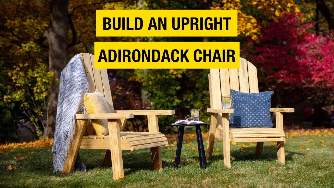 DIY Upright Adirondack Chair Plan | YellaWood