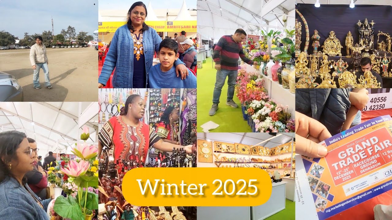 Winter Shopping ll Dehradun Grand Trade Fair ll Weekend Vlog 2025 