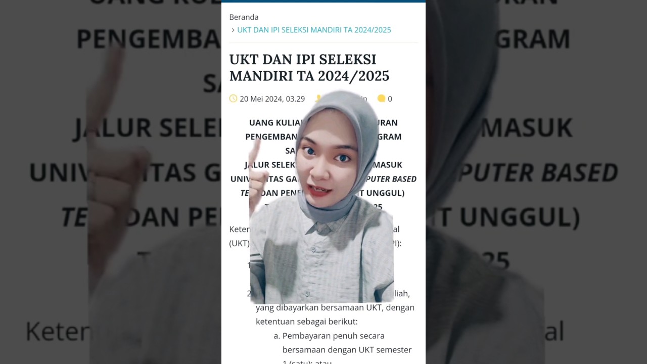 UTUL UGM 2024 ADA UANG PANGKAL/IPI?? #ugm #utulugm #ujianmandiri #ptn2024
