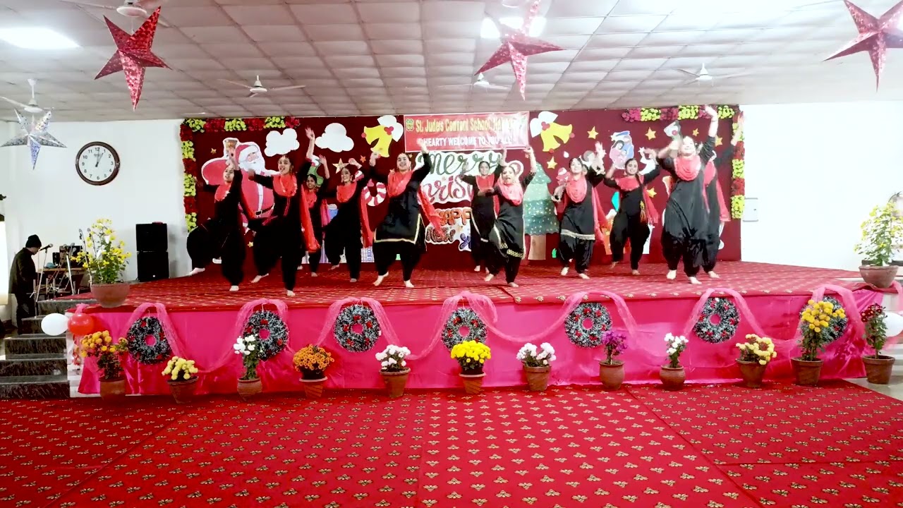 Punjabi Folk Dance | Christmas Day Celebration 2022-23 | St. Jude's Convent School Nakodar