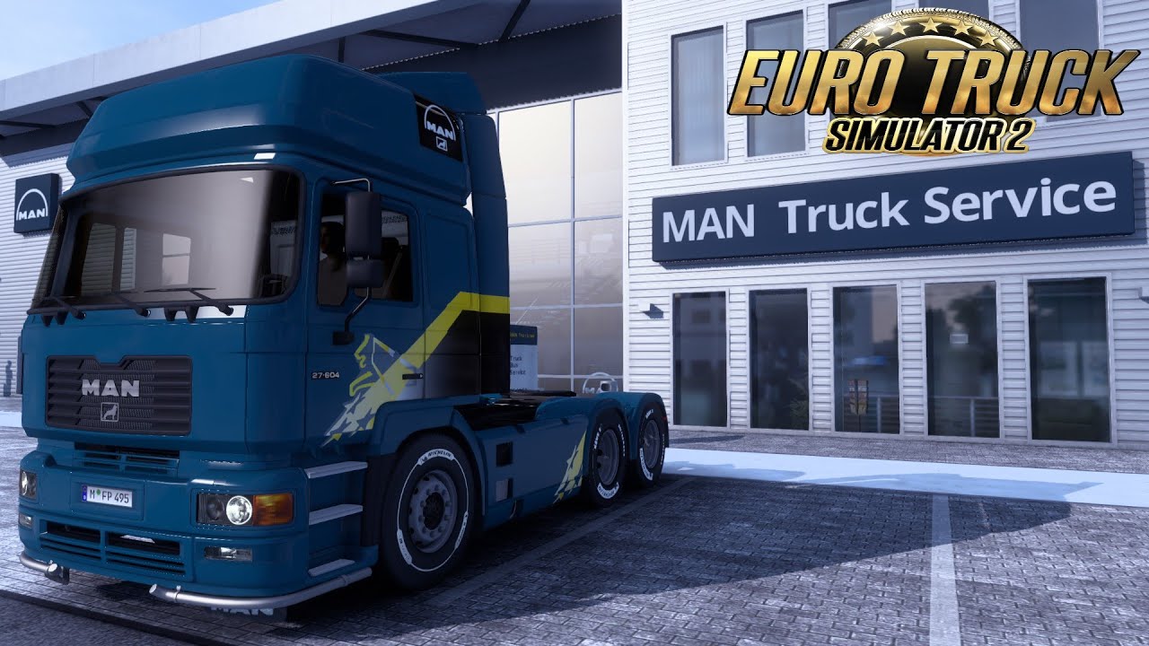 Virtual Truck Driver Alex, работа на Man F 2000 Evo в Euro Truck Simulator 2. 2K. 07.01.2023.