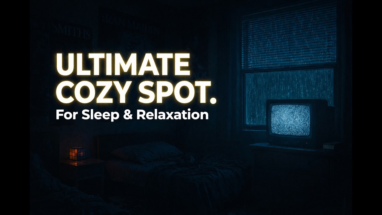 Old Bedroom During Rain Storm | Chill Retro Aesthetic