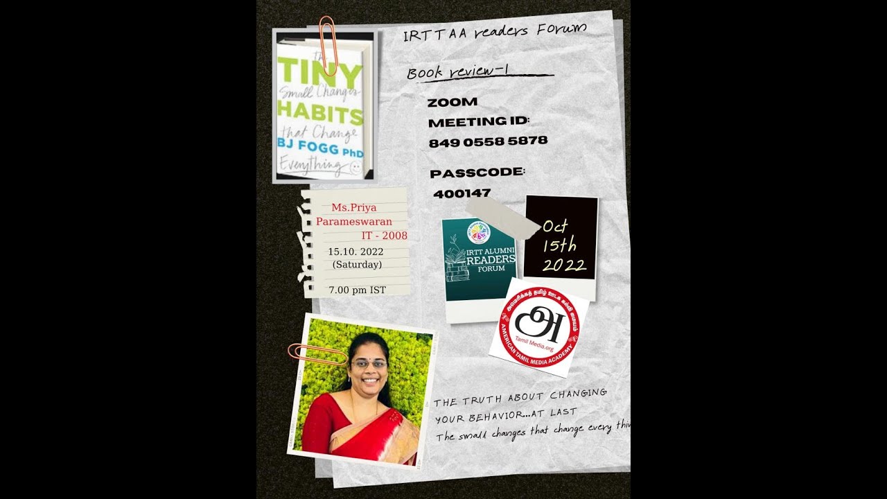 IRTT AA READING & Review  1- Tiny Habits: The Small Changes That Change E