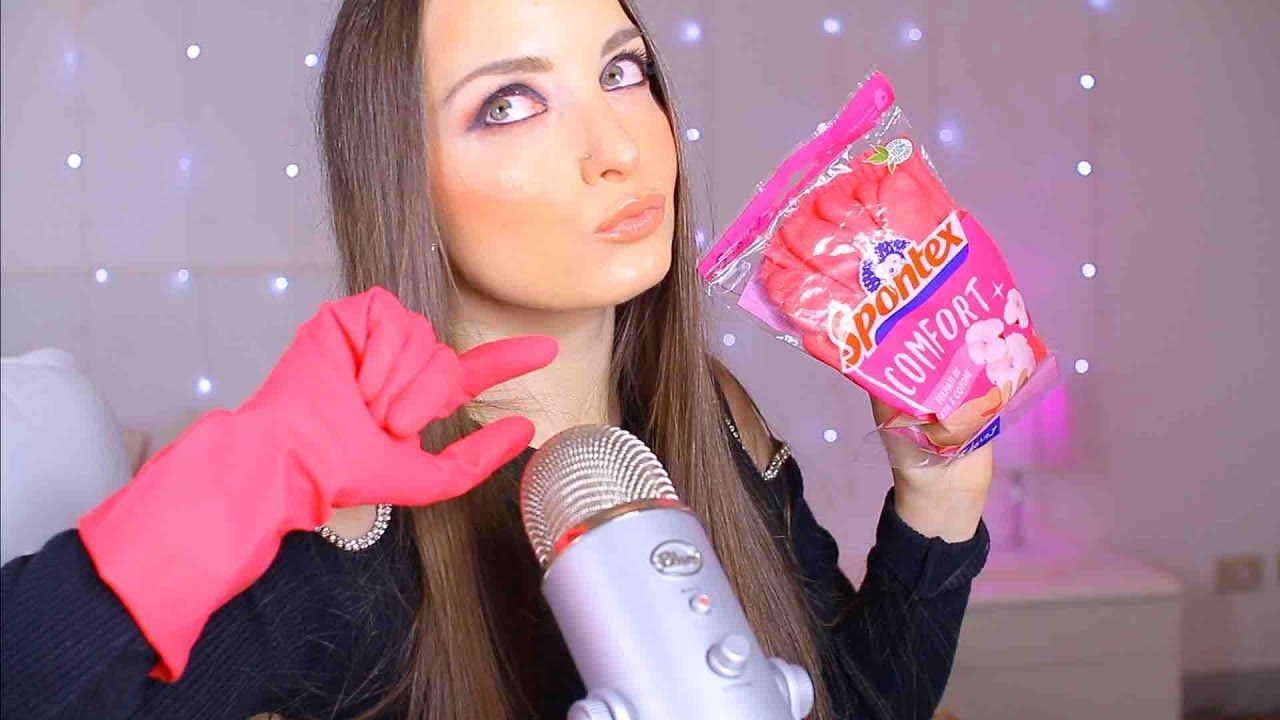 ASMR RILASSATI CON IL SUONO DEI MIEI GUANTI IN LATTICE PER UN RELAX PROFONDO -  GLOVE SOUNDS