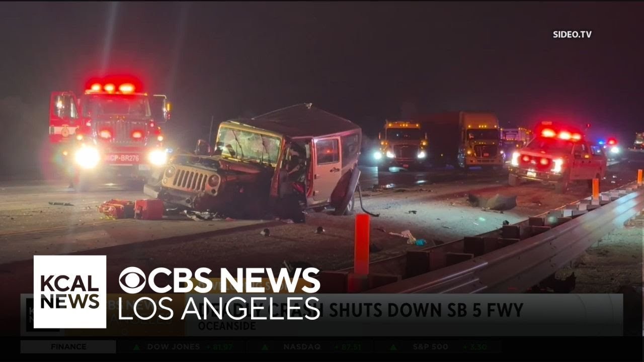 3 people dead after crash shuts down 5 Freeway in Oceanside
