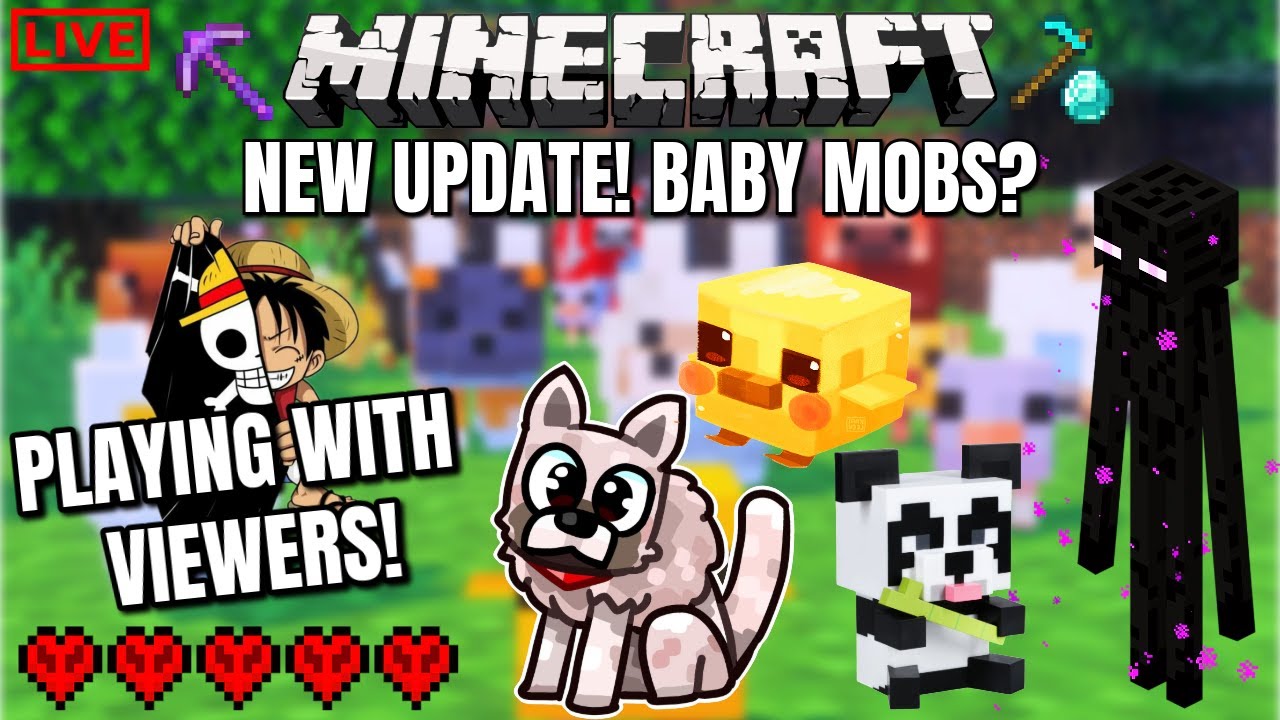 Playing With Viewers! Minecraft Live Stream!