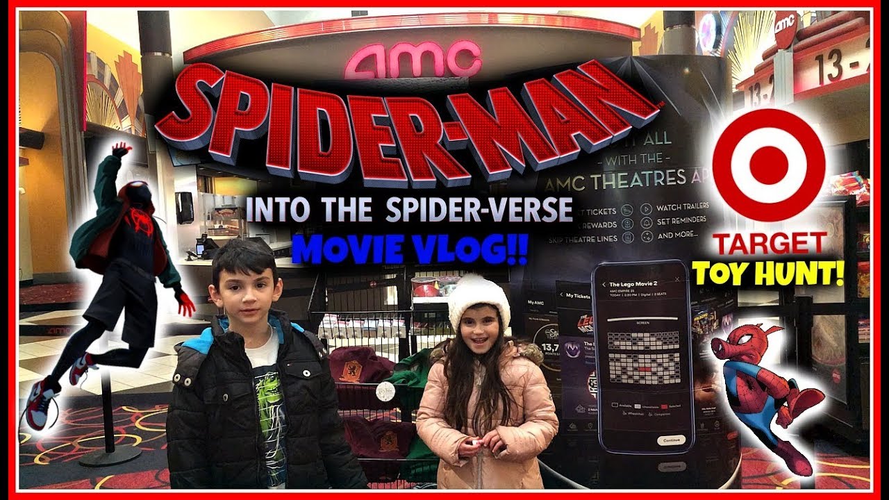 Spider-Man Into The Spider-Verse Movie Vlog!! Target Toy Hunt! Hibachi Birthday Dinner!