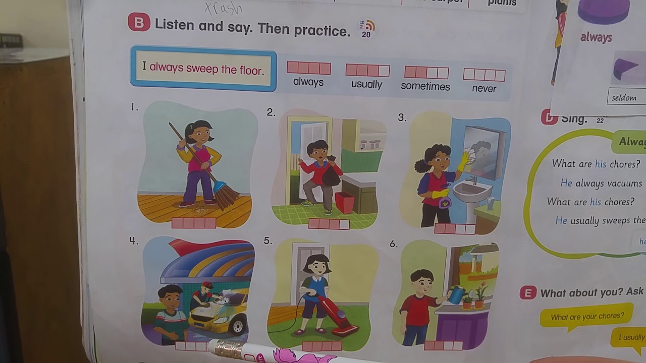 Always, Usually, Sometimes, Seldom, Never