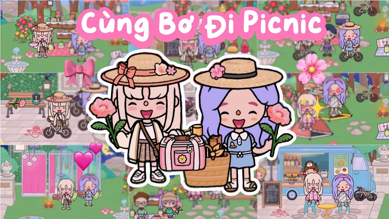 CÙNG BƠ ĐI PICNIC 🌸🧺✨ | Bơ Channel | TOCA BOCA | *with voice
