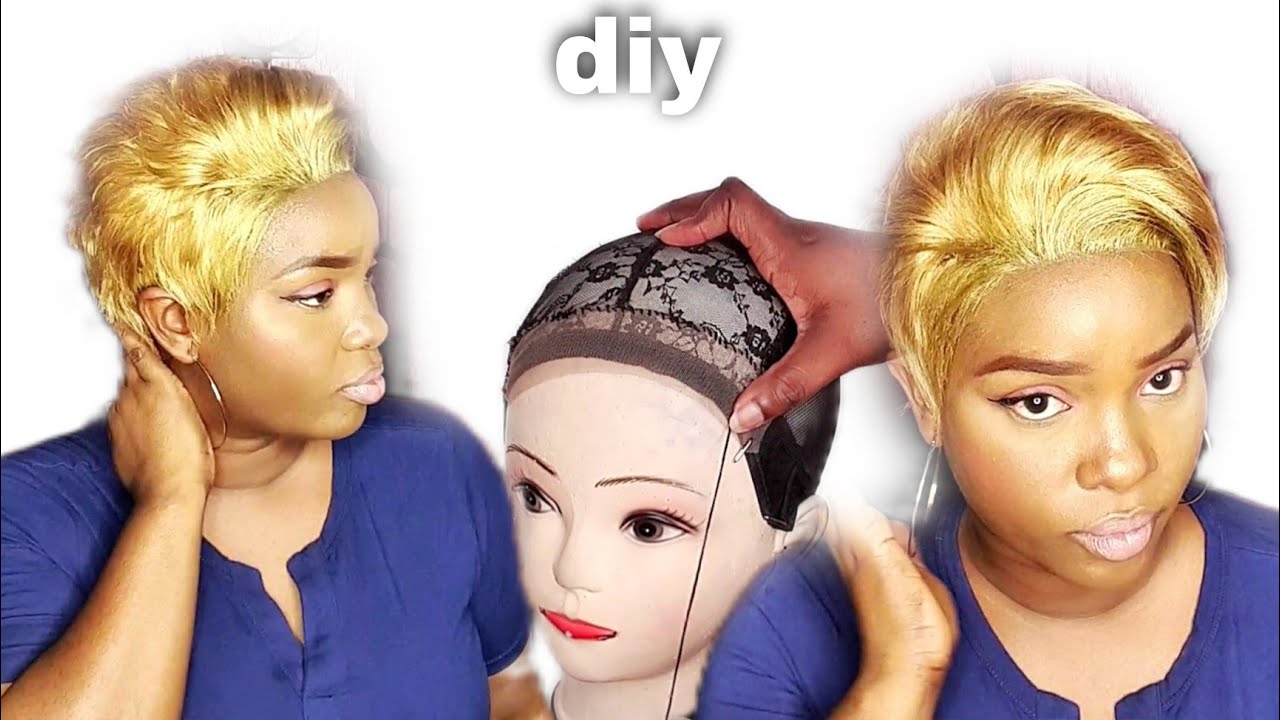 how to make a pretty short wig quickly