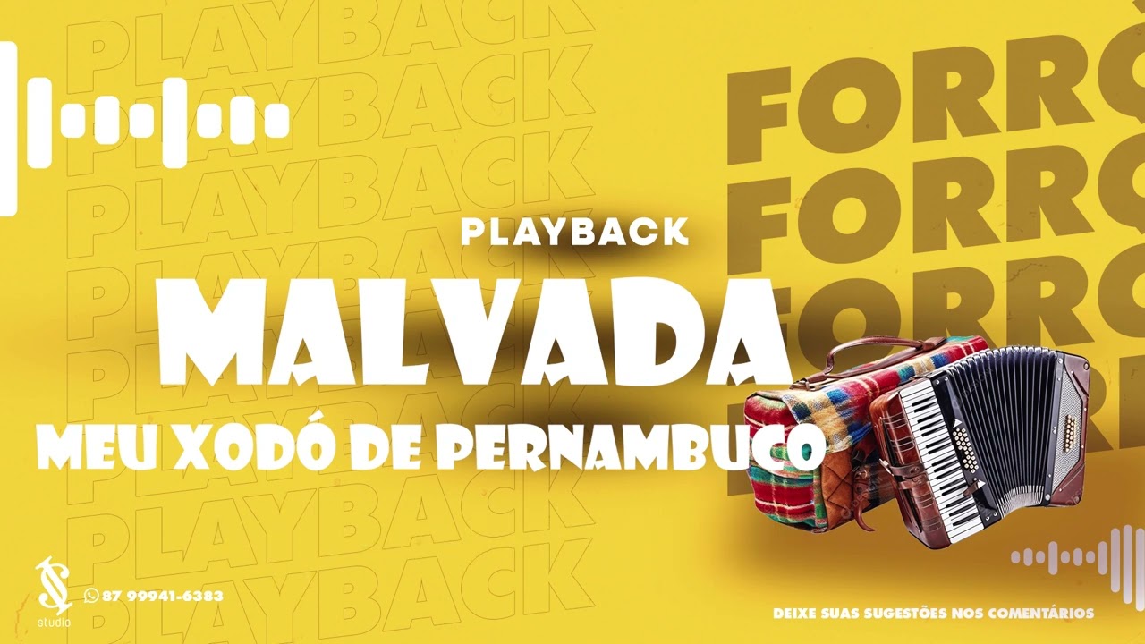 MALVADA  MEU XODÓ DE PERNAMBUCO PLAYBACK