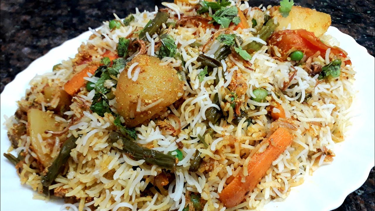 VEGETABLE BIRYANI RECIPE | HYDERABADI VEG DUM BIRYANI RECIPE | VEG DUM BIRYANI by *VAJIHA'S KITCHEN*