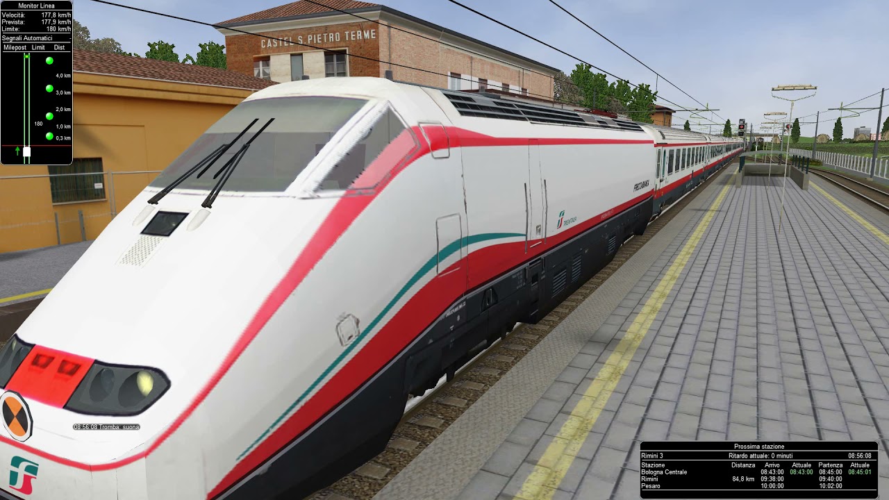 OPEN RAILS ITALIA FB 8801 VENEZIA LECCE  tratto da Bologna C.le a Rimini