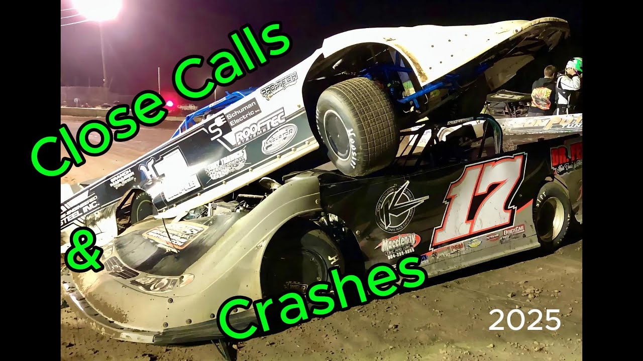 Racing Crashes and Close calls of 2025 #dirttrackracing #cratelatemodel #motorsport