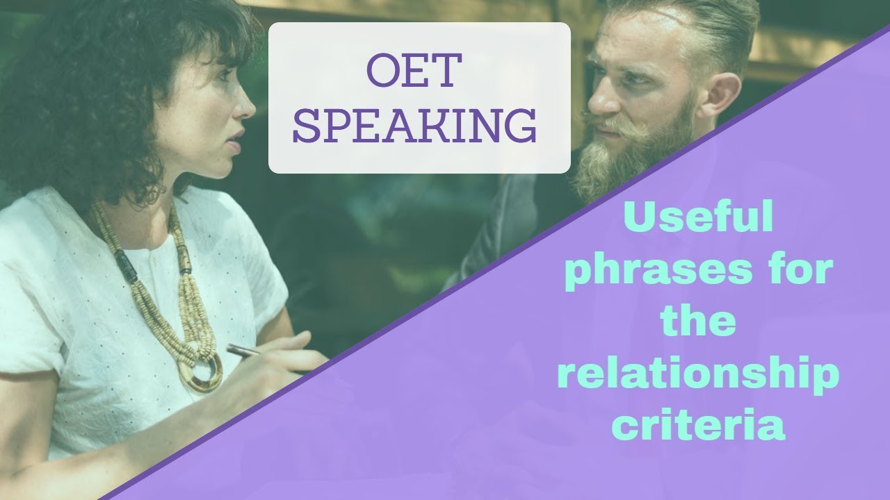 OET Speaking: Полезные фразы для общения (построение отношений)