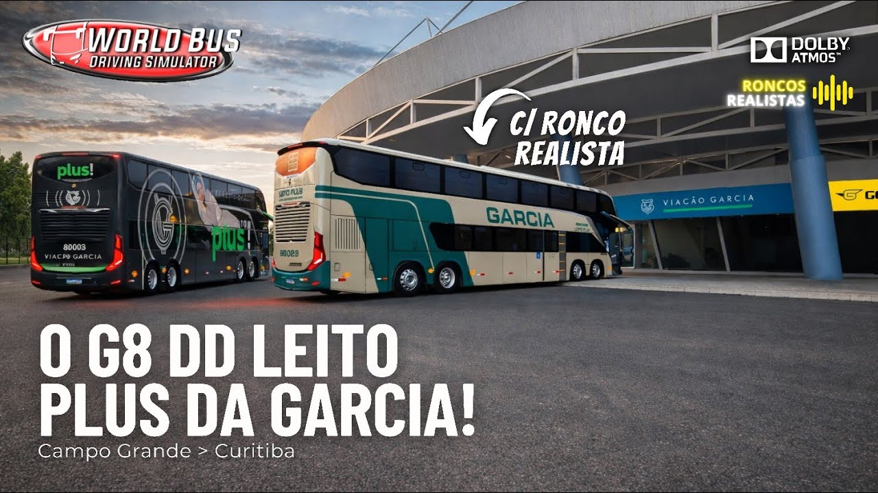 🤩 UM SONHO DE ÔNIBUS! O G8 DD LEITO PLUS RETRÔ DA GARCIA | World Bus Driving Simulator