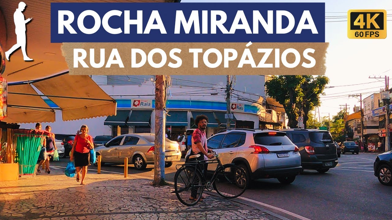 ROCHA MIRANDA: Andando na Rua dos Topázios até Rua dos Diamantes na Praça 8 de Maio | Rio de Janeiro