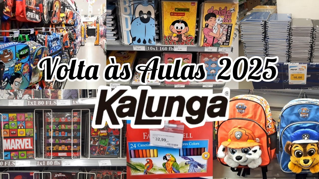Material Escola Completo 2025 No KALUNGA /Volta às Aulas 2025
