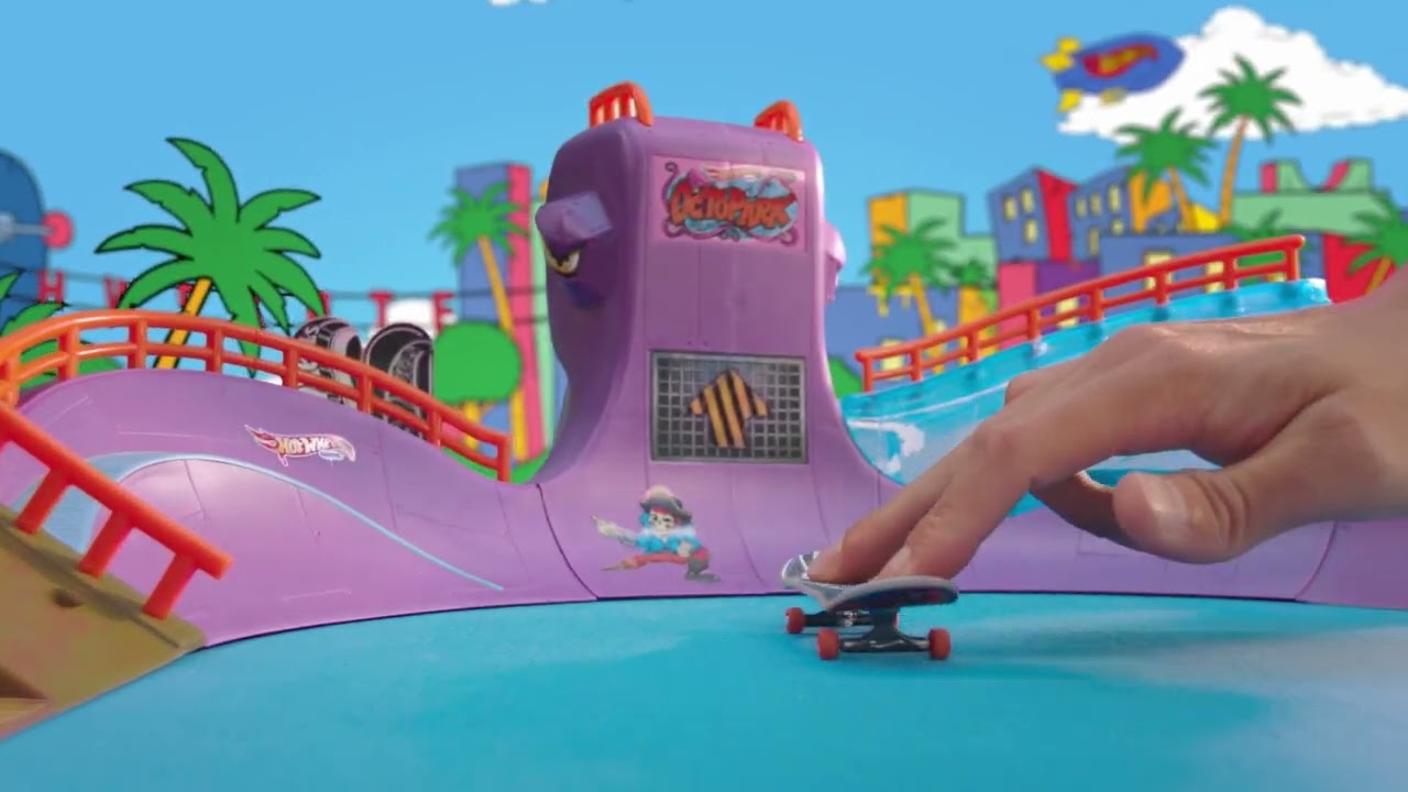 Hot Wheels Skate Ahtapot Kaykay Parkı Oyun Seti | AD