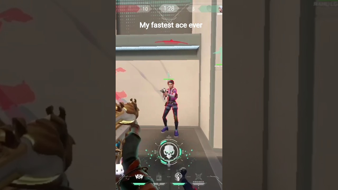 my Fastest ace! ever! in valorant rank push !