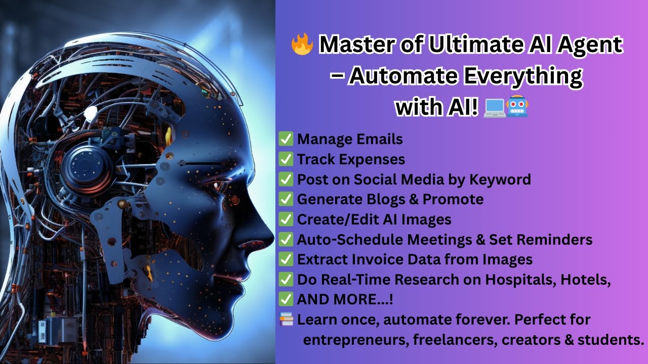 🔥 Master of Ultimate AI Agent &ndash; Automate Everything in Your Business with AI! 💻🤖