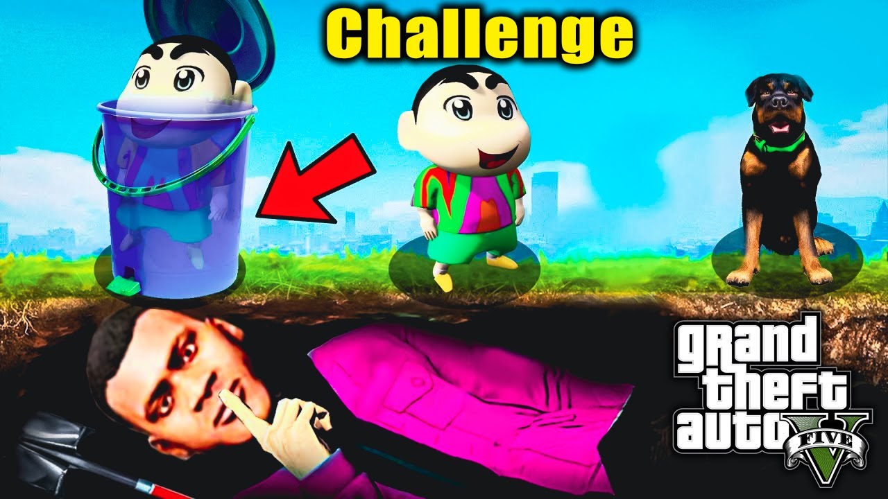 GTA 5: Franklin & Shinchan Random Challenge in Gta5.!(Gta5 mods)