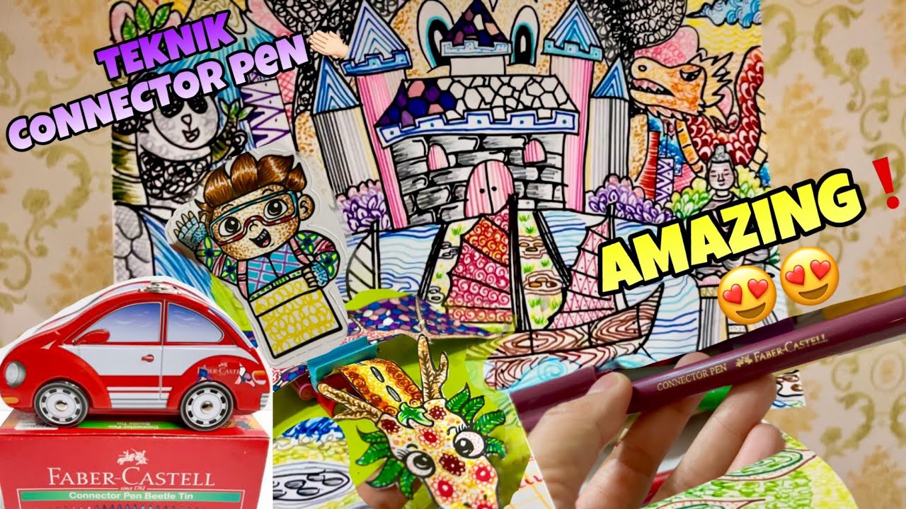 OMG❗️FABER CASTELL CONNECTOR PEN TEKNIK JUARA❗️😍✨