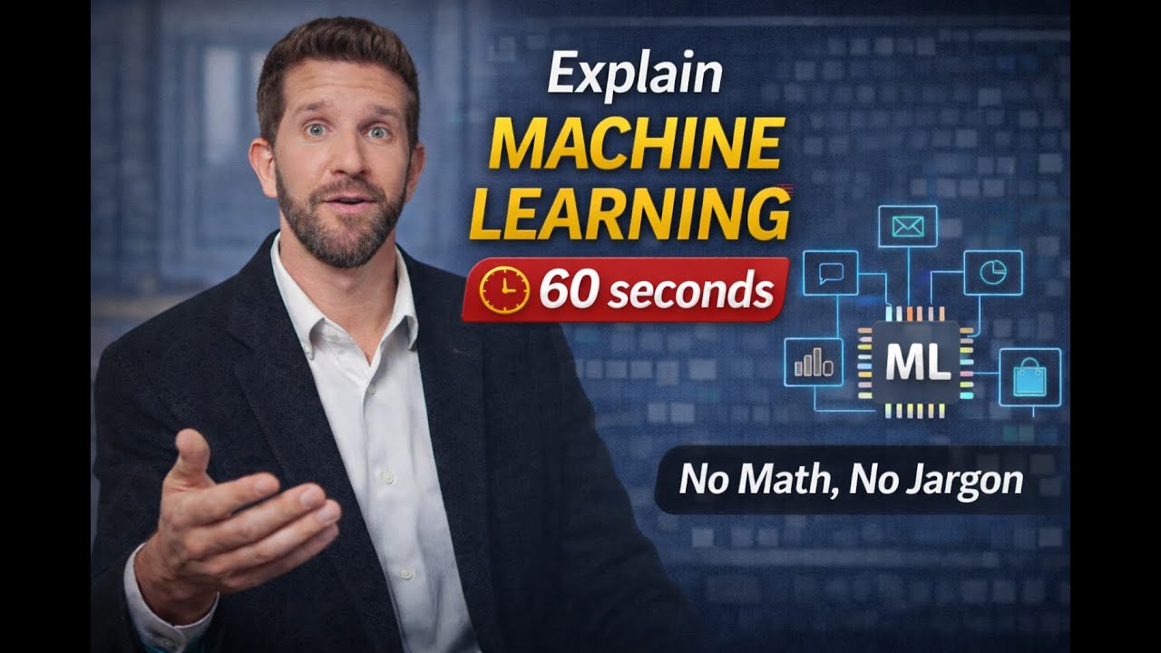 Explain Machine Learning in 60 Seconds (No Math, No Jargon)