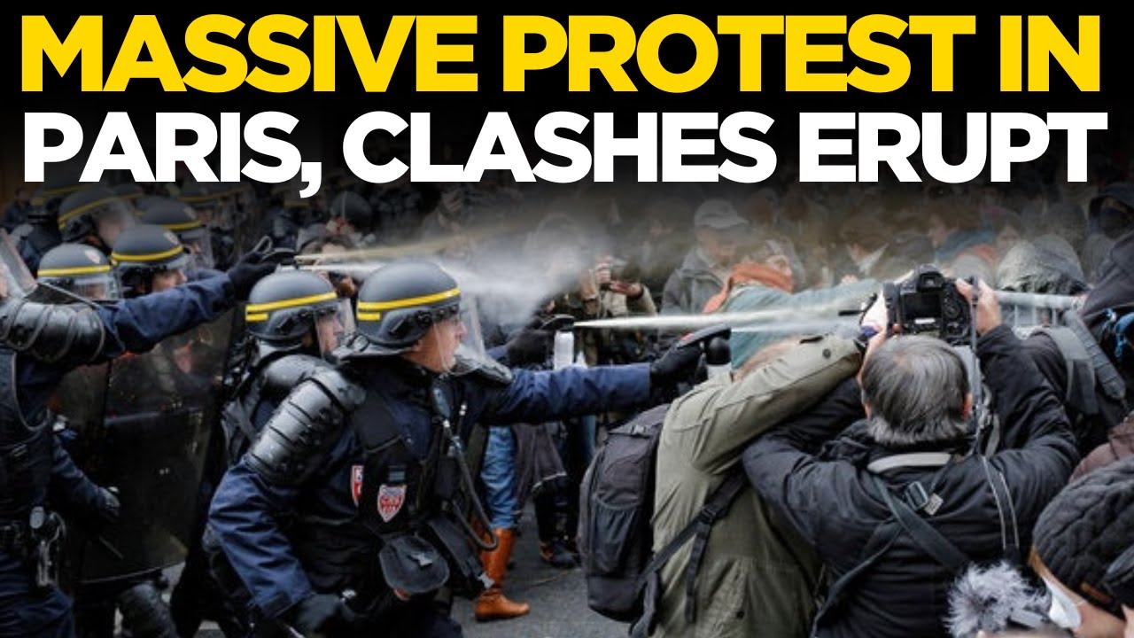 Paris PROTEST  News LIVE | Protest Turns Violent | Clashes Rock French Capital | Breaking Coverage