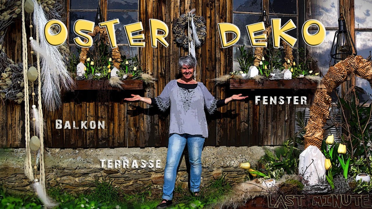 Opulente "Last minute" OSTER Außen DEKO  🥚 für Balkon, Fenster & Terrasse