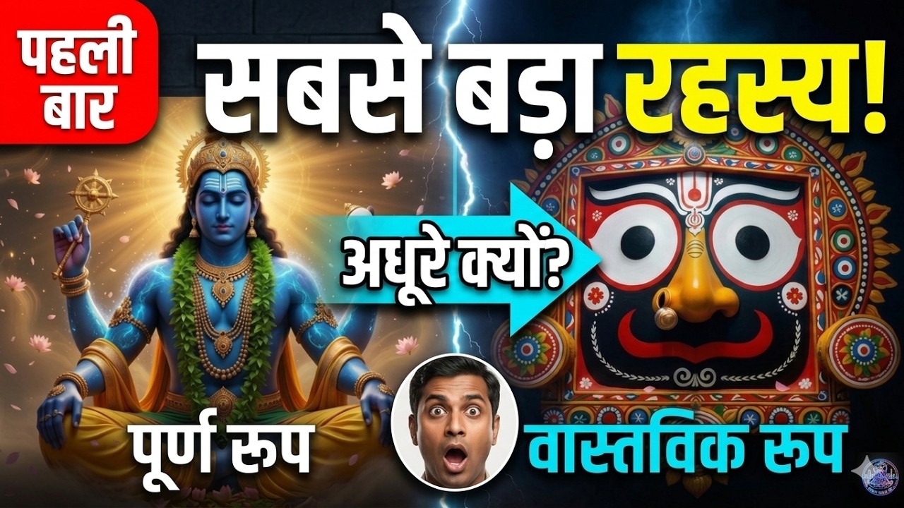 जगन्नाथ जी का अधूरी मूर्ति का रहस्य पूरी का सबसे बड़ा सच!#sanatandharma #facts #krishna