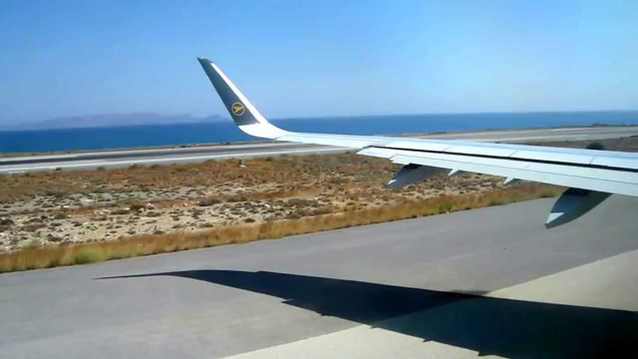 Condor A321 Heraklion - Frankfurt Taxi + Take Off