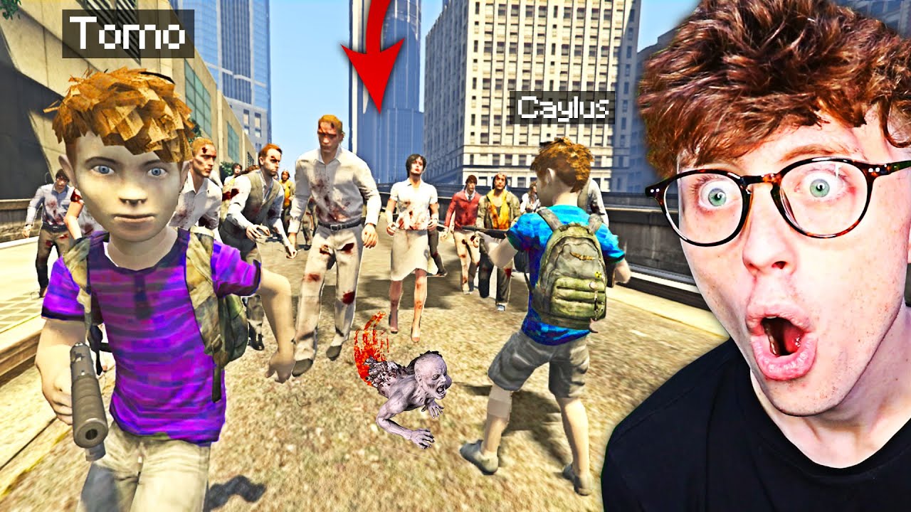 SURVIVING Zombie Apocalypse As KIDS In GTA 5 RP!