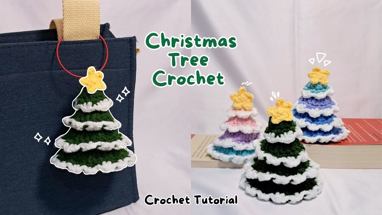 christmas tree crochet tutorial | how to crochet a christmas tree