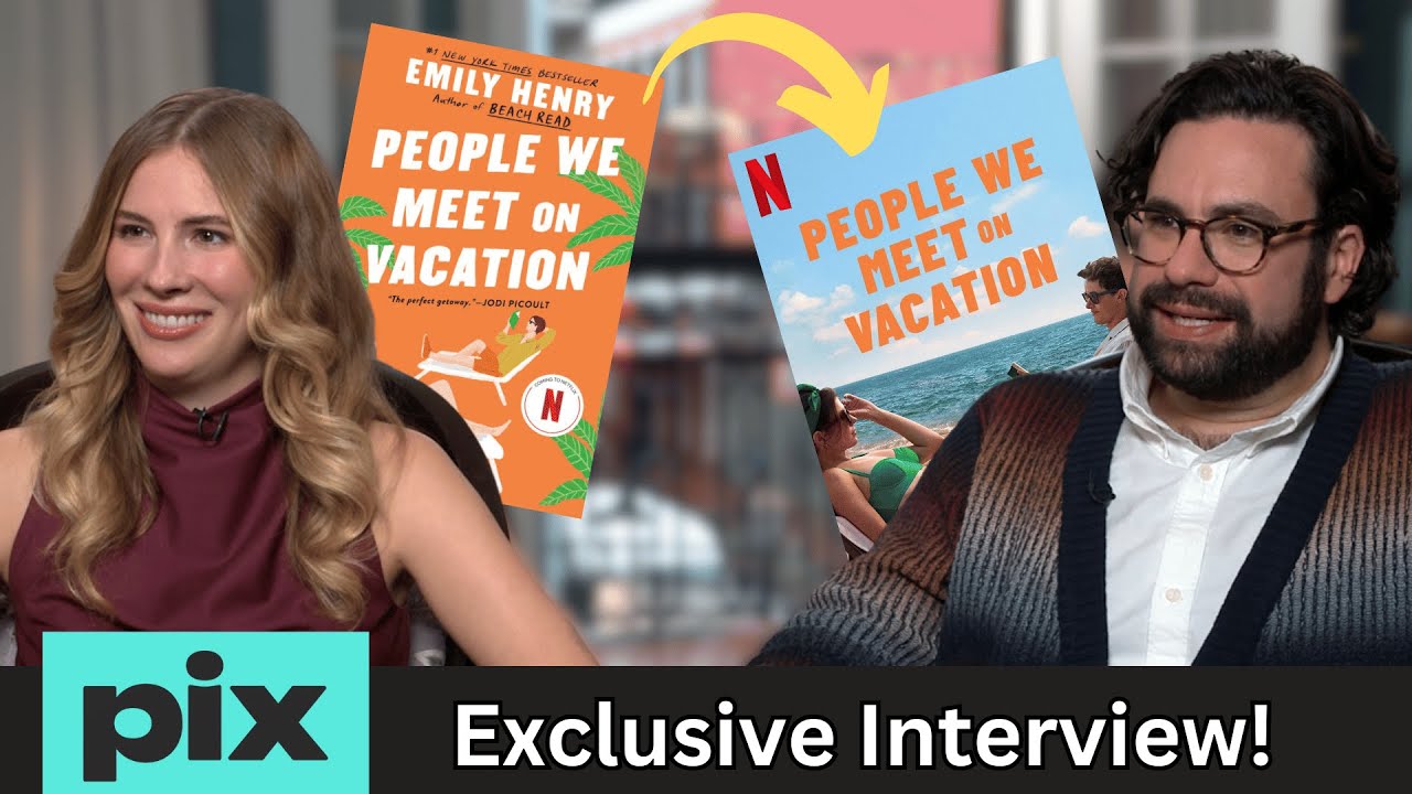 Emily Henry Reacts to People We Meet on Vacation Movie | Emily Henry & Brett Haley Interview