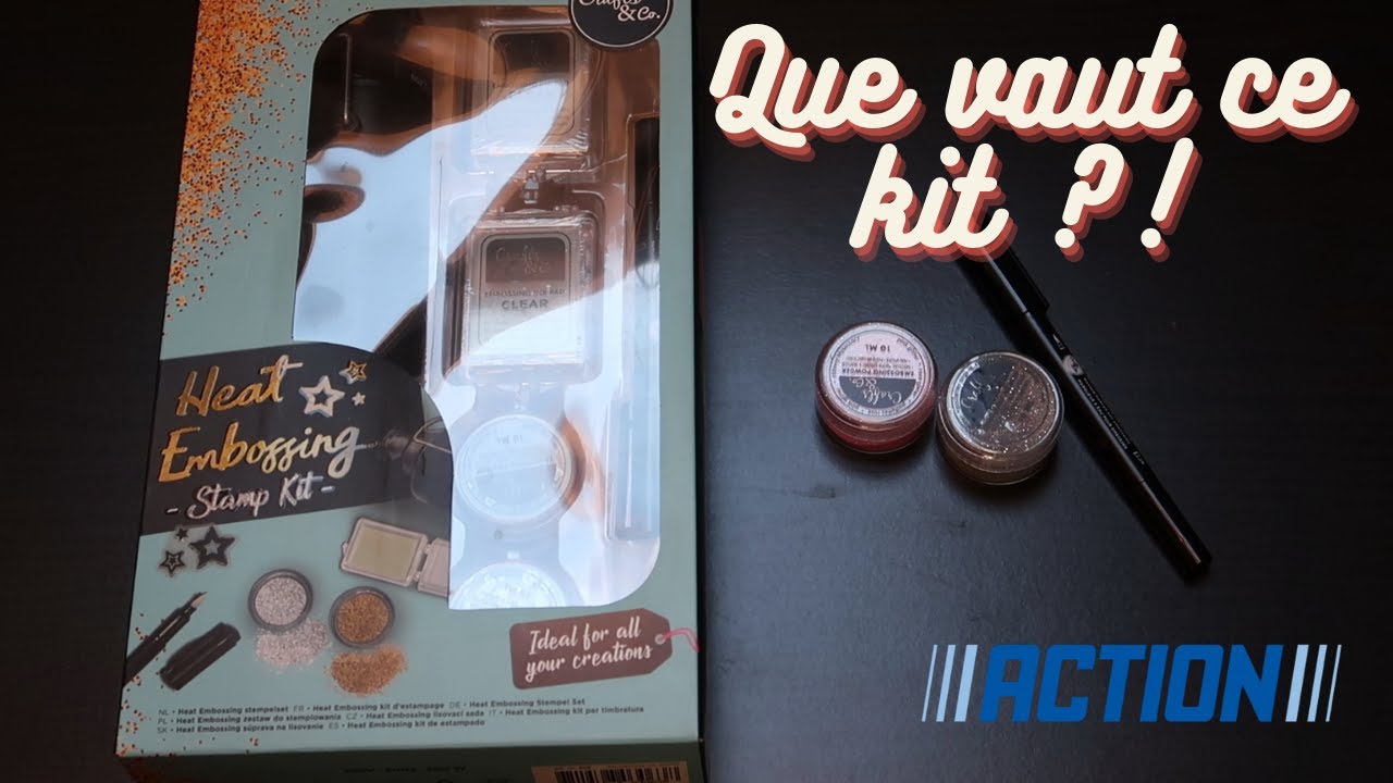 [Revue] Test du kit embossage a chaud d'ACTION